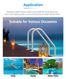 Pipike di alta qualità <span class=keywords><strong>scala</strong></span> di 1.0/1.2mm di spessore 304/316 in acciaio inox facile da installare Overflow piscina <span class=keywords><strong>scala</strong></span> - Product Image 5