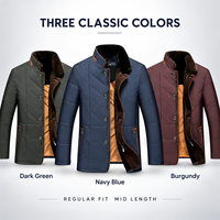 Veste d'hiver matelassée pour homme, manteau chaud rembourré avec col en fausse fourrure amovible, style décontracté chic, vente en gros, stock disponible, vêtements d'extérieur