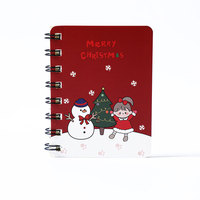 A7 Draagbare Spiraalvormige Notebook Met Side Flip Design Bedrukte Omslag Perfecte Kerstcadeauprijs Voor Studenten En Kantoorgebruik