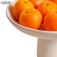 Bol à fruits en céramique élégant et pratique, plateau de présentation pour le dîner, le pain, les fruits et les desserts