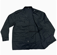 Traje azul y negro para trabajadores DFS01, chaqueta y pantalones resistentes, venta al por mayor.