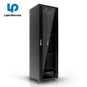 Ningbo Lepin China Factory Custom Glass Door 19inch Server Rack 42u 47u 48u Network Cabinet For ACA Data Center Infrastructure