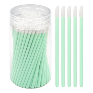 100 unidades de aplicadores desechables de algodón para labios, brochas de maquillaje para brillo labial, herramienta de belleza - Product Image 4