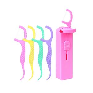 <span class=keywords><strong>Fil</strong></span> <span class=keywords><strong>dentaire</strong></span> ciré jetable pour appareils dentaires, nettoyage des dents, doux pour les gencives, Hilo Dental Flosser - Product Image 5