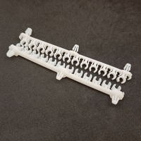 Pièces de machine d'injection de support en nylon en plastique blanc