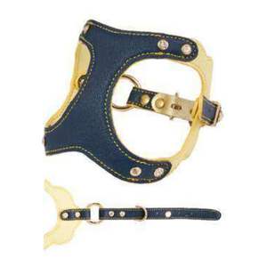 Arnés de Cuero Premium Transpirable e Impermeable para Perro, Arnés Acolchado para Pasear Mascotas con Característica Resistente a las Manchas, Talla Personalizada - Product Image 1