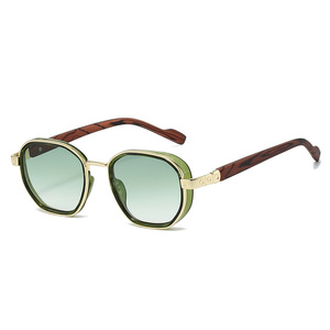 Retro Oval Sunglasses Full Rim Gradient Lenses 100% UV Protection Unisex Outdoor Use Adult Style - Product Image 3