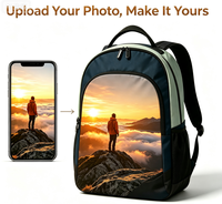 Sac à dos de randonnée Oxford personnalisé avec impression POD, service de personnalisation, MOQ 1 pièce, impression photo personnalisée, sac à dos de voyage en plein air pour le camping et l'escalade