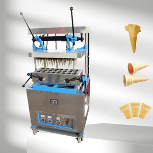 Machine industrielle semi-automatique pour gaufres comestibles, machine à gaufres en forme de coupe, état neuf, machine manuelle pour cornets de glace - Product Image 5