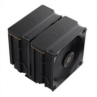 Ventilateurs Ocypus Iota A62 BK haute performance 120 mm FDB PWM, 6 caloducs en cuivre, roulement fluide, 77 CFM, argenté, AM4/AM5, boîtier d'ordinateur