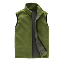 Gilet anti-boulochage en polaire pour homme Gilet en polaire Gilet à bavoirs en polaire avec broderie personnalisée et logo de bénévole