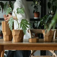 Fournisseur chinois de pots de fleurs en plastique écologiques faits à la main, jardinières de bureau pour la maison, le jardin, le balcon, le centre commercial, pot de plante décoratif