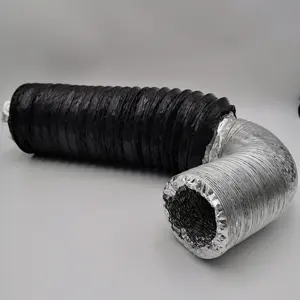 Schalldämpfer schlauch Perforierte aluminium folie rohr und sound-absorbierende baumwolle kombiniert pipeline