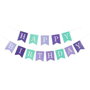 Ideas cumpleaños decoración brillo remolino colgando Banner decoraciones sirena de la fiesta de cumpleaños de los niños - Product Image 6