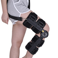 Attelle de genou articulée réglable en gros pour usine, support post-opératoire, orthèse d'immobilisation et protection