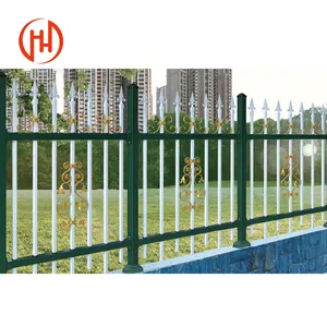 Aluminum Metal Picket Ornamental Fence wrought zinc steel guardrail fence panels garden