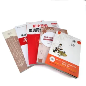 Christmas Hot Selling Custom Perfect Bound Bind Magazine Book Printing Glossy Softcover Printing Book with Jacket