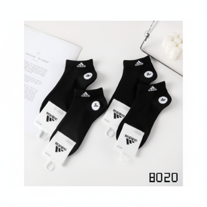 Calzini corti sportivi a 5 piedi in cotone 100% assorbente sudore Logo personalizzabile stampa digitale a sublimazione Technics - Product Image 1