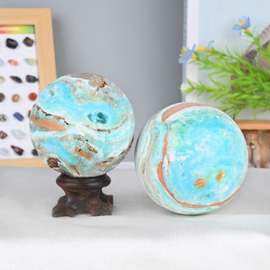 High Quality Polished Stone <b>Ball</b> Hemimorphite Sphere for Home Decoration - Product Image 2