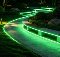 Bande lumineuse LED néon souple multicolore IP67 étanche 12V 24V 12*12MM 16*16MM SMD2835 50m 100m en rouleau 120 LED pour décoration