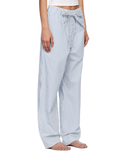 <span class=keywords><strong>Pantaloni</strong></span> a gamba dritta da <span class=keywords><strong>donna</strong></span> stampati <span class=keywords><strong>con</strong></span> Logo personalizzato <span class=keywords><strong>con</strong></span> cintura elastica e fiocco a righe a contrasto di colore ODM fornitura - Product Image 2