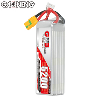 Batterie LiPo RC GAONENG GNB 5200mah 6S 22.2V 110C XT90, hélicoptères de 600 mm à 700 mm, avions de guerre de 800 mm, Align 600, T-Rex 600, hélicoptère