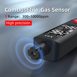 Portátil LED Light Beeping Gás Analisador Infravermelho Hidrogênio Monóxido De Carbono Metano Etano <span class=keywords><strong>Detector</strong></span> De Vazamento De Gás - Product Image 3