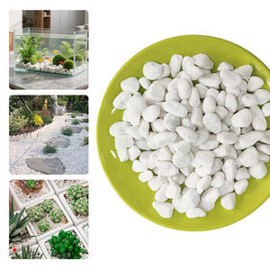Galets blancs polis naturels, gravier de rivière, pierres <span class=keywords><strong>pour</strong></span> aménagement paysager de jardin, pavage de sentiers, décoration d'aquarium, <span class=keywords><strong>blanc</strong></span> pur - Product Image 6