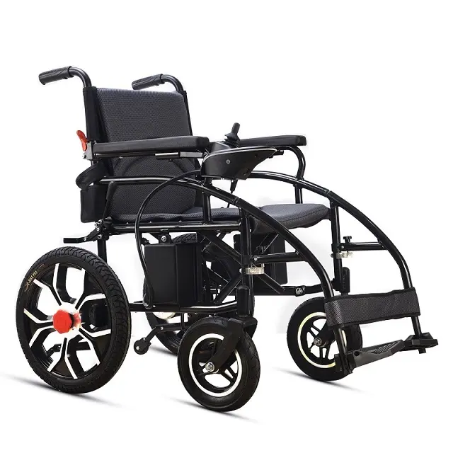 접이식 휴대용 장애인 환자 두 모터 전동 휠체어
