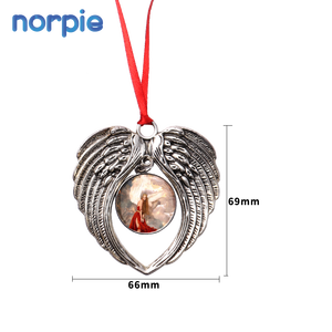 Ailes <span class=keywords><strong>d</strong></span>'angle pour <span class=keywords><strong>d</strong></span>écoration de noël, nouveau Design, produit à Sublimation, ornements de noël - Product Image 2