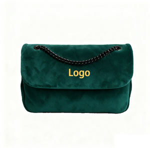 Borsa in pelle scamosciata personalizzata monogramma di lusso con Logo Design in <span class=keywords><strong>ecopelle</strong></span> da donna borsa con patta a tracolla <span class=keywords><strong>borse</strong></span> da donna - Product Image 3