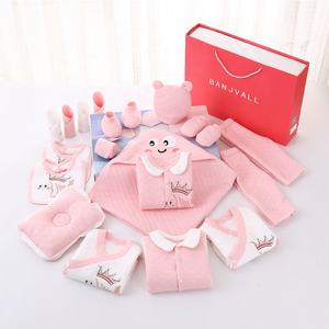 ชุดบอดี้สูทและอุปกรณ์เสริมผ้าฝ้าย100%,ชุดของขวัญสำหรับเด็กเกิดใหม่20ชิ้นสำหรับฤดูหนาว - Product Image 4