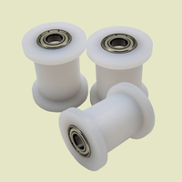 Rieles Cuadrados en Forma de H de Nailon para Puertas Corredizas y Ventanas, Rodillos de Riel con Rodamientos Metálicos Silenciosos para Equipos Mecánicos