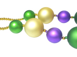 Matte Jumbo <strong>Mardi</strong> <strong>Gras</strong> Necklace <strong>Beads</strong> Holiday Party Decorations Plastic <strong>Mardi</strong> <strong>Gras</strong> <strong>Beads</strong> - Product Image 3