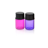 Flacons en verre bleu rechargeables 1ml 2ml 3ml 5ml bouteilles d'échantillon de sérum d'huile essentielle en verre pour parfum cosmétique