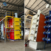 Machine de pyrolyse continue de pneus écologique pour transformer les pneus usagés, les déchets plastiques et les boues huileuses en huile combustible