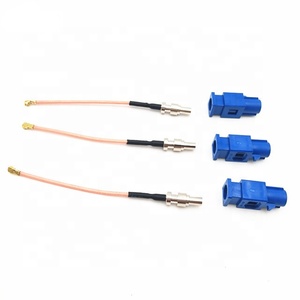 Conector Macho Fakra <span class=keywords><strong>CAT</strong></span> <span class=keywords><strong>6</strong></span> Azul Impermeable RY a <span class=keywords><strong>Cable</strong></span> <span class=keywords><strong>Coaxial</strong></span> RF RG316 Ufl - Product Image 1