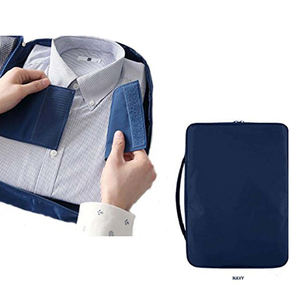 Étui de rangement de voyage en nylon personnalisé de petite taille avec fermetures éclair pour chemises, cravates, costumes, organisateur de voyage d'affaires - Product Image 3