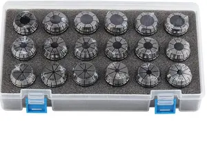 Chính xác mùa xuân Collet đóng hộp CNC công cụ phụ kiện er8 ER11 ER16 er20 er25 er32 er40 er50 ER Collet Bộ