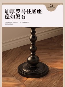 French creative bedside <b>table</b> bedroom side <b>table</b> black simple side <b>table</b> <b>small</b> storage shelf new mini <b>table</b> - Product Image 5