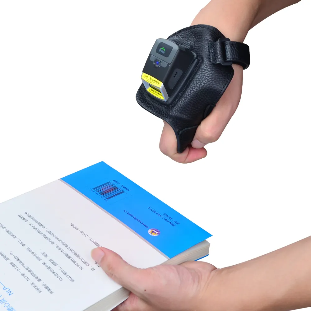 Effon Long Range CMOS 2D Wireless Datamatrix Glove barcode Scanner QR Reader for inventory
