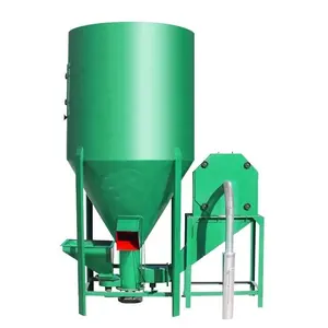 Vertical Grain Feed Mixer for Animals China Animal Feed Pellet Machine Provided 90 Carbon Steel Poultry Feed Machine Pakistan