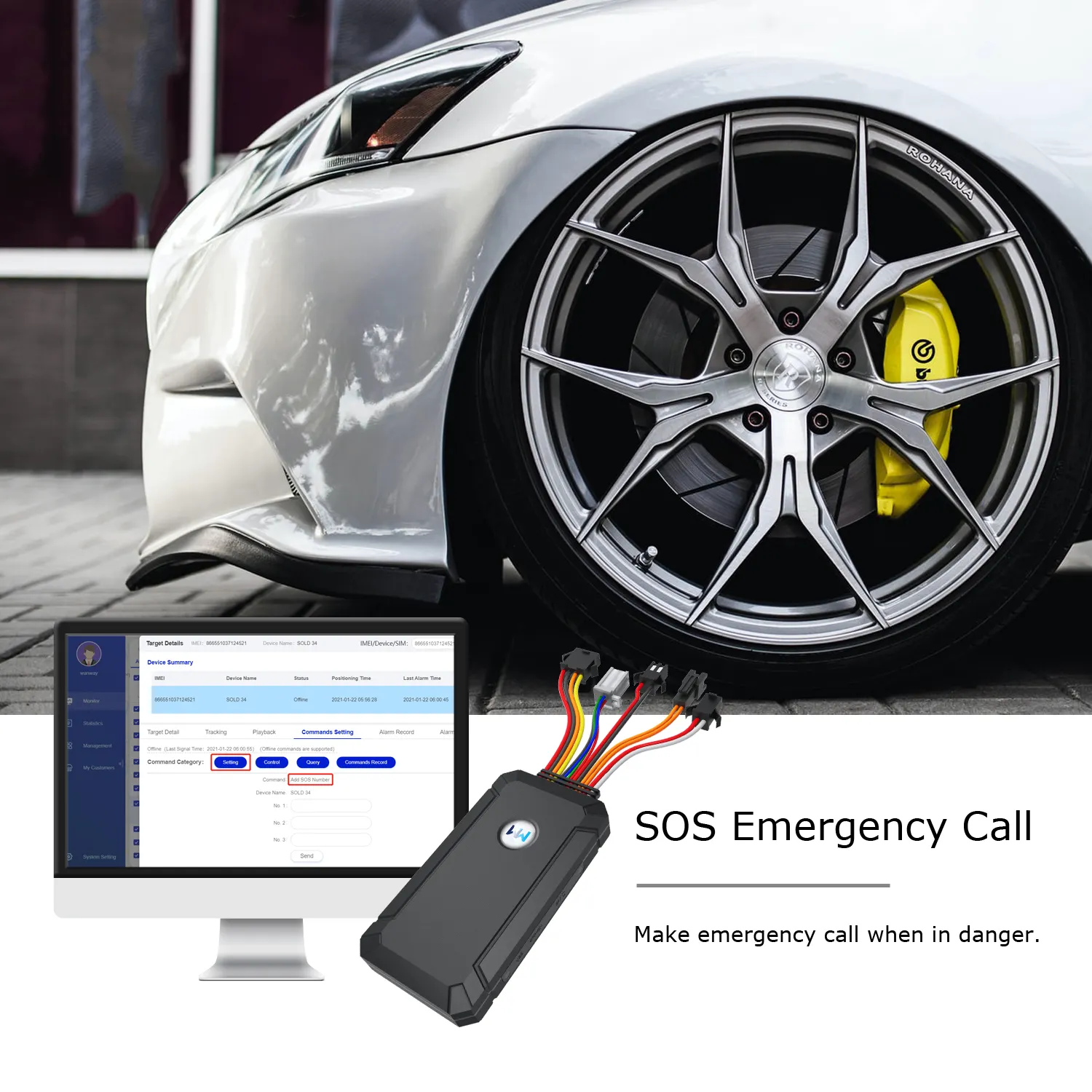 car GPS SOS call remote voice Fuel detection Vehicle Tracking Device cheap GPS Tracker Car tracking device