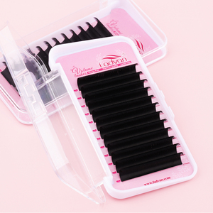 ขนตาปลอมสีดำด้านเพิ่มวอลลุ่มถาดผ้าไหมเนื้อนุ่มระดับพรีเมียม - Product Image 1