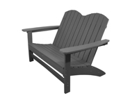 Chaises Adirondack modernes en HDPE à prix compétitif, fabriquées en Chine, pour hôtels, villas et cours, usage extérieur, durée de vie supérieure à 20 ans