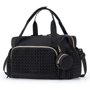 Sac à couches extra large en nylon avec poches isothermes pour biberons, sac à couches multi-poches pour bébé, pour papa, nouveau-né - Product Image 5