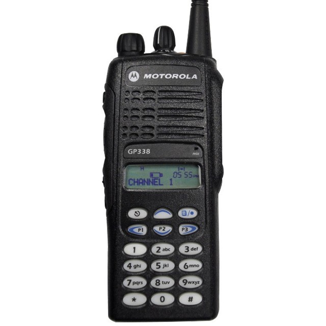 For GP338 VHF/UHF Handheld Two-Way Radio Digital Mobile Radio 5W 0-30KM Range 1500-2000mAh Battery