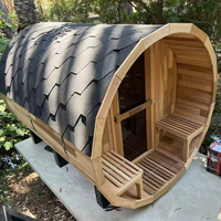 Bain à remous en bois de cèdre finlandais moderne de luxe sur mesure, grand, chauffé au bois, 5m*2m, 6-8 personnes, spa, sauna extérieur pour la maison