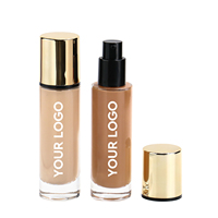 Fond de teint liquide personnalisé avec logo, longue tenue, vegan, hydratant, couvrance totale