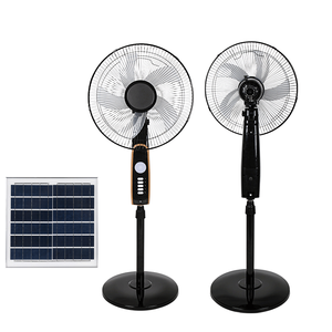 Ventilador de pie con energía solar recargable de 16 pulgadas con control remoto Ventilador de pedestal de carga solar de CC - Product Image 1
